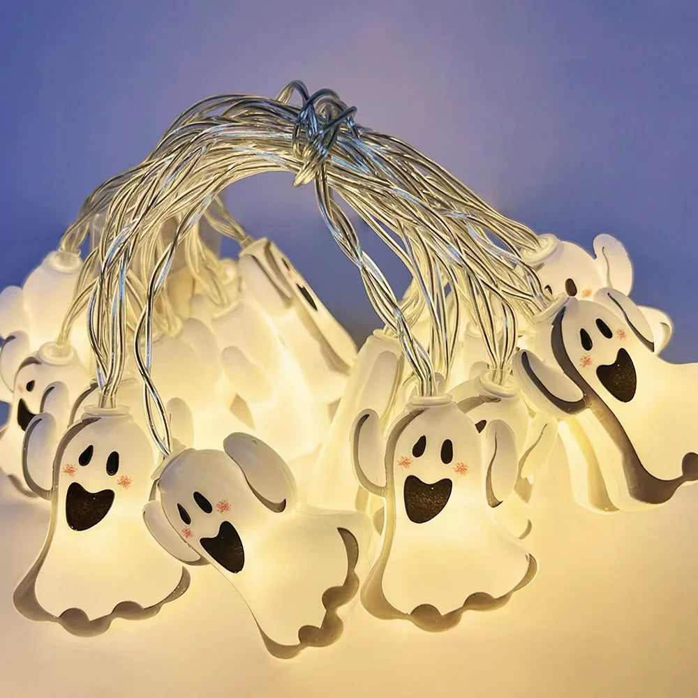 🎃 Guirlande lumineuse LED d’Halloween : citrouilles, fantômes et petits monstres d’Halloween 👻👾🦇